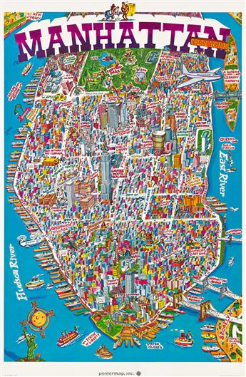 VARIOUS ARTISTS.  NEW YORK CITY. Group of 4 posters. Sizes vary.